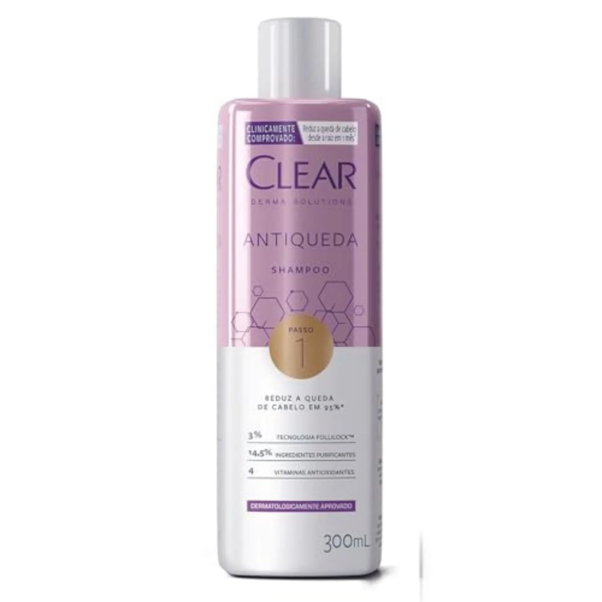 Shampoo Clear Derma Solutions Woman Antiqueda 300ml