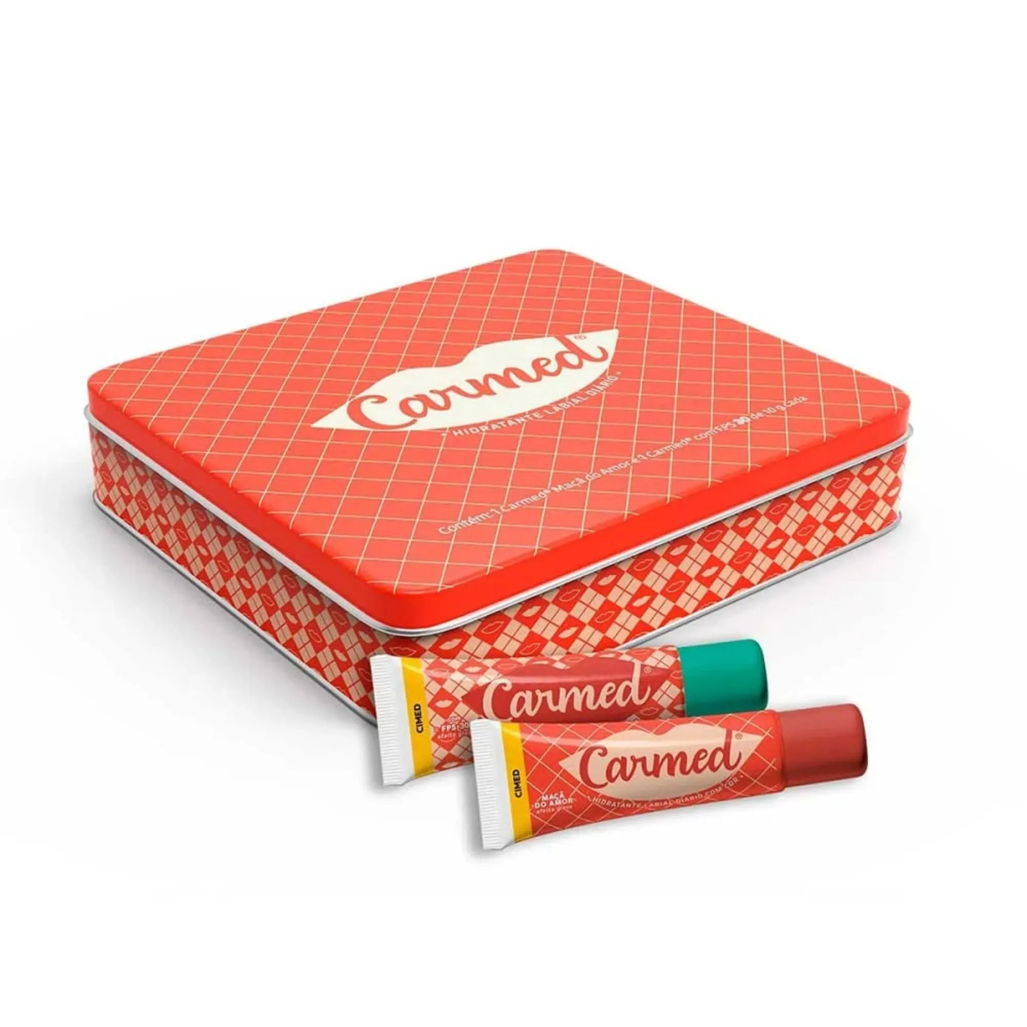 Kit Carmed Hidratante Labial Diário Fps 30 10g + Maçã Do Amor 10g