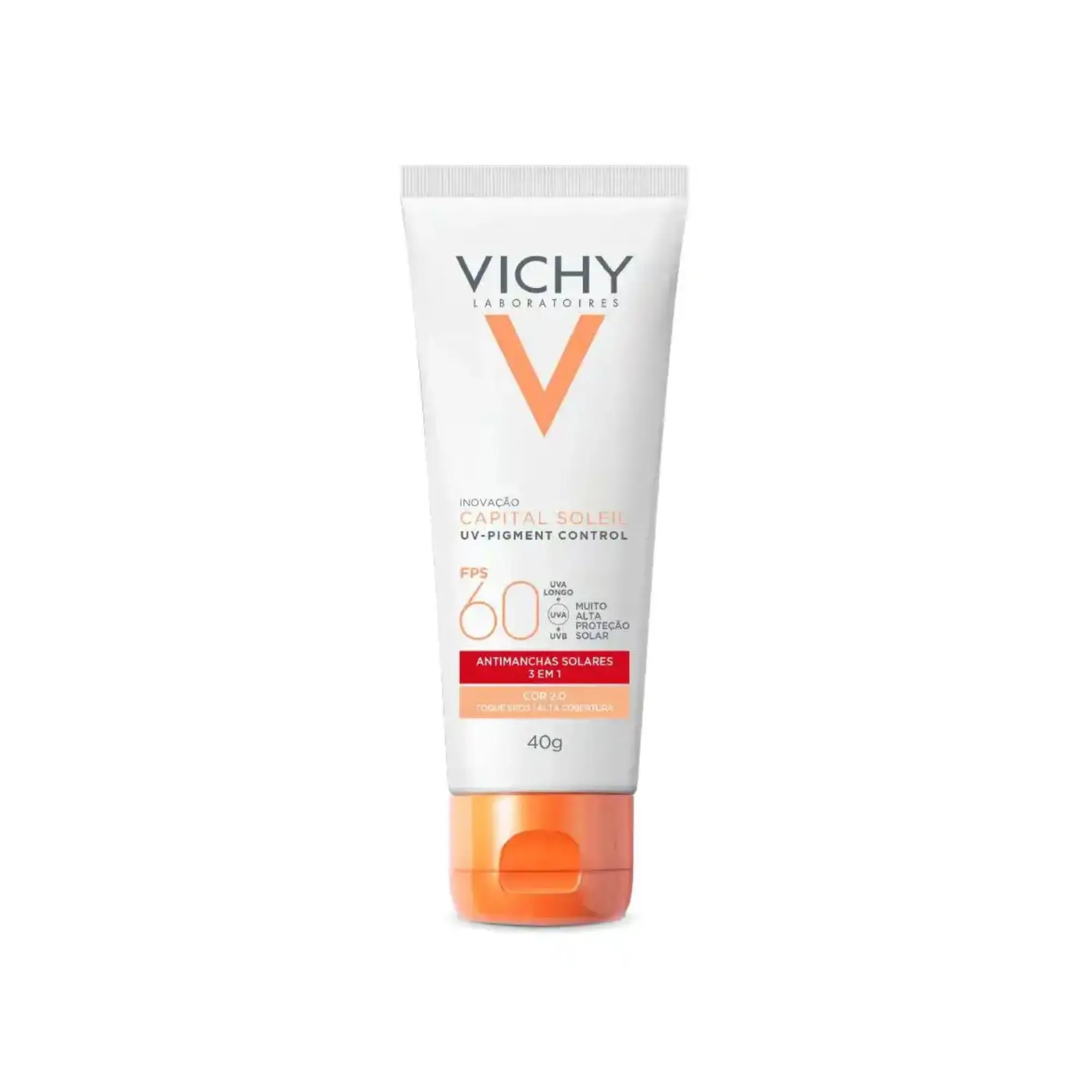 Protetor Solar Facial Vichy Capital Soleil Uv-pigment Control Fps 60 Cor 2.0 40g