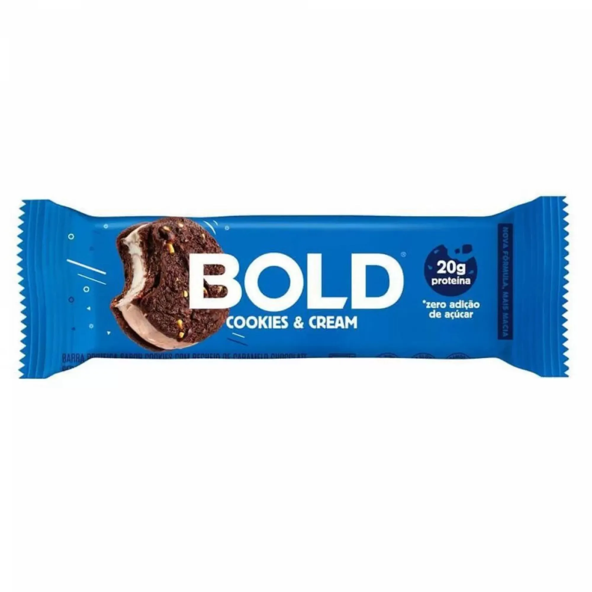 Barra De Proteína Bold Cookies Cream 60g