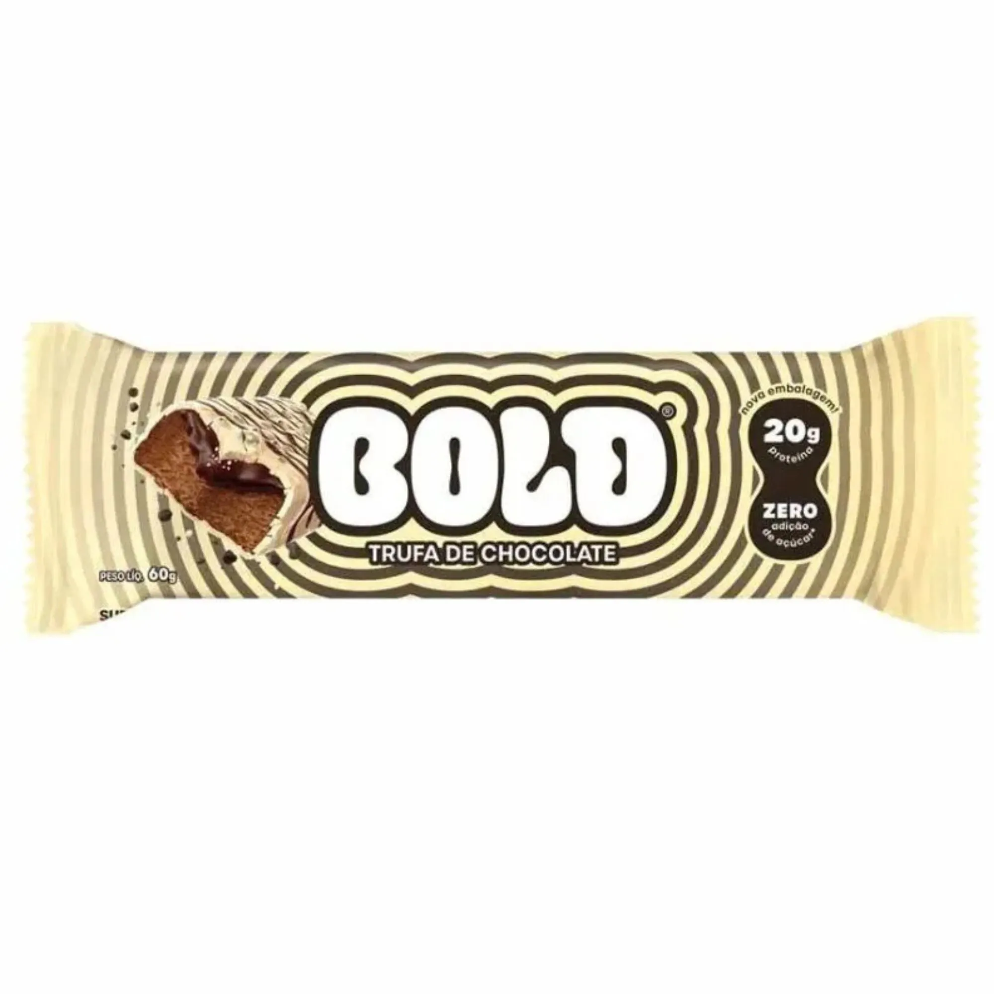 Barra De Proteína Bold Trufa De Chocolate 60g