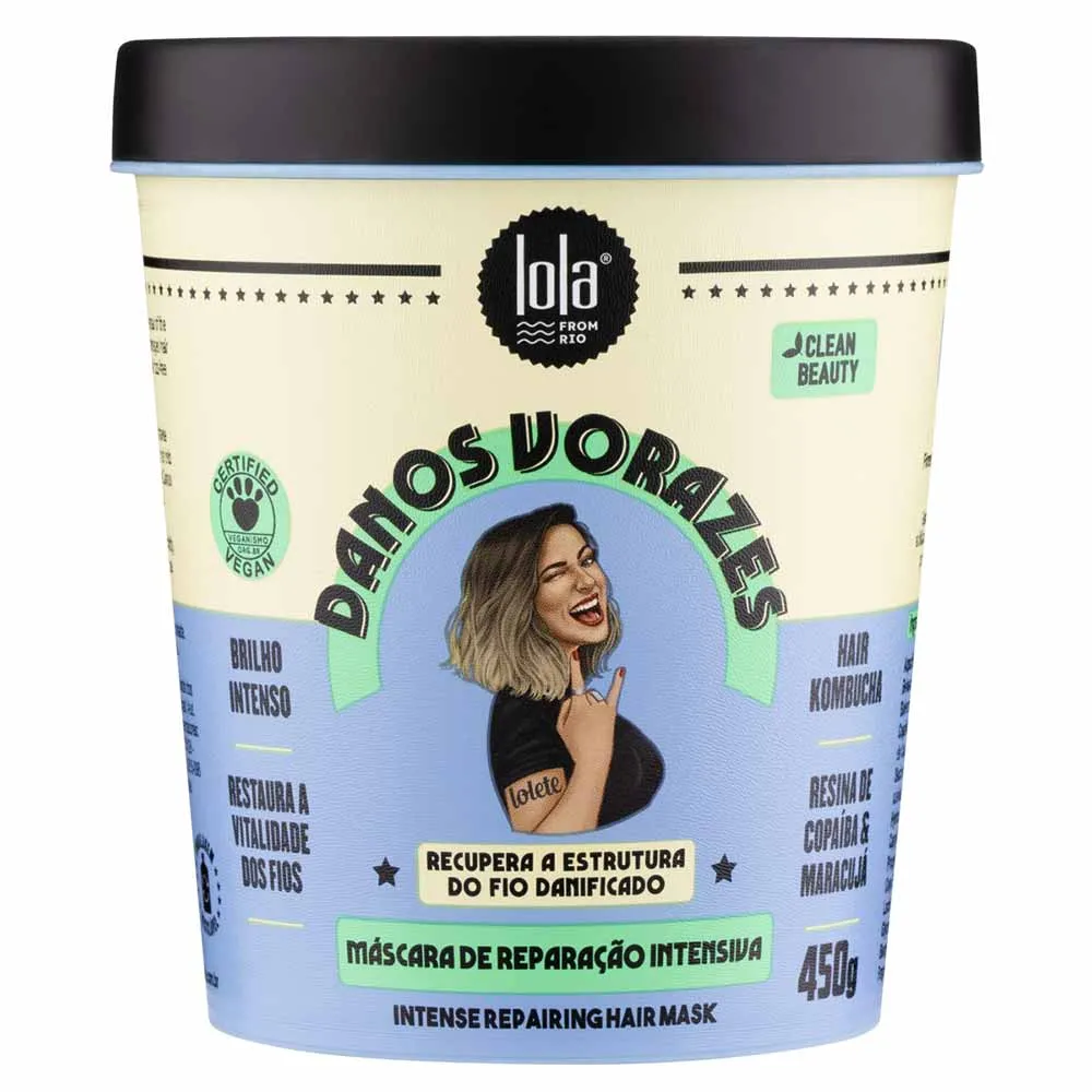 Máscara De Cabelo Reparação Intensa Lola Cosmetics Danos Vorazes 450g
