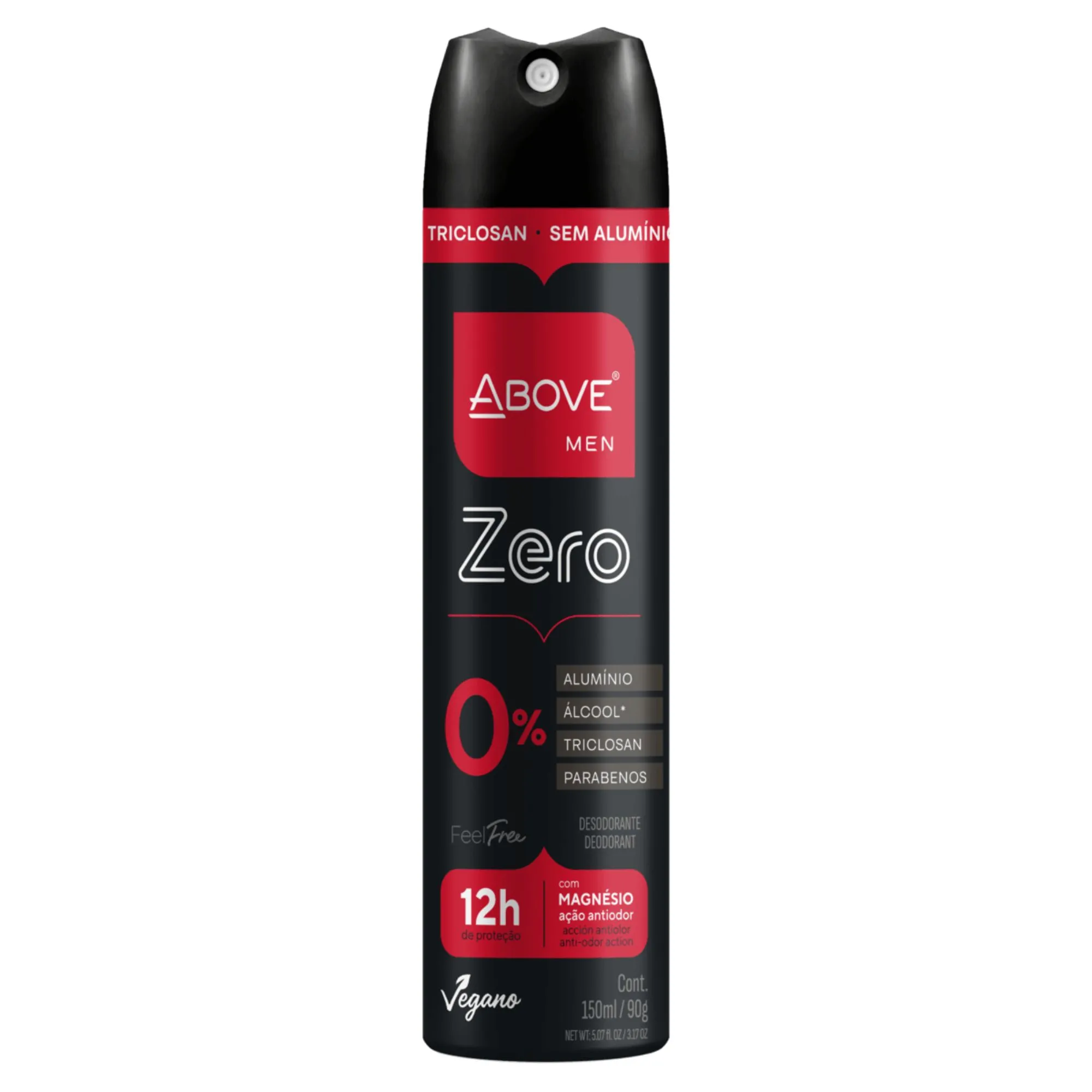 Desodorante Aerosol Above Men Feel Free Masculino 48h 150ml