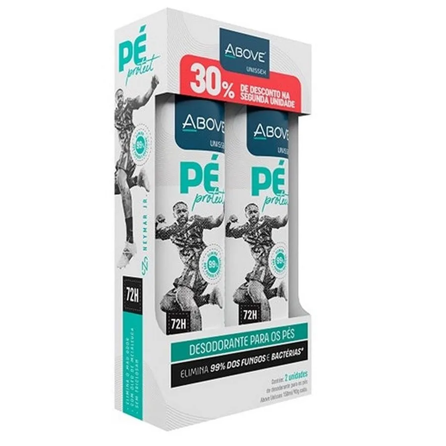 Kit 2 Desodorantes Para Os Pés Above Neymar Jr 150ml