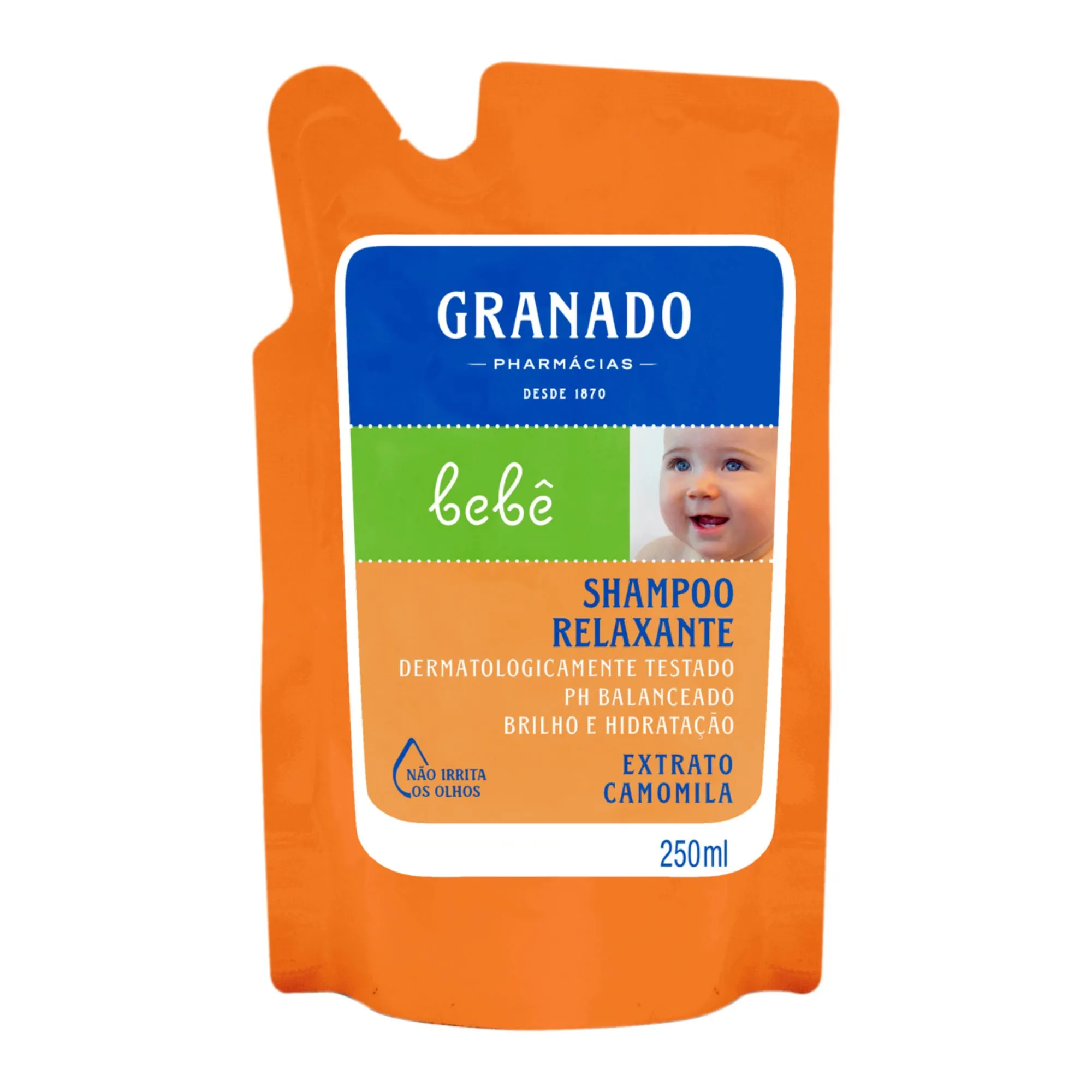 Shampoo Relaxante Granado Bebê Camomila Refil 250ml