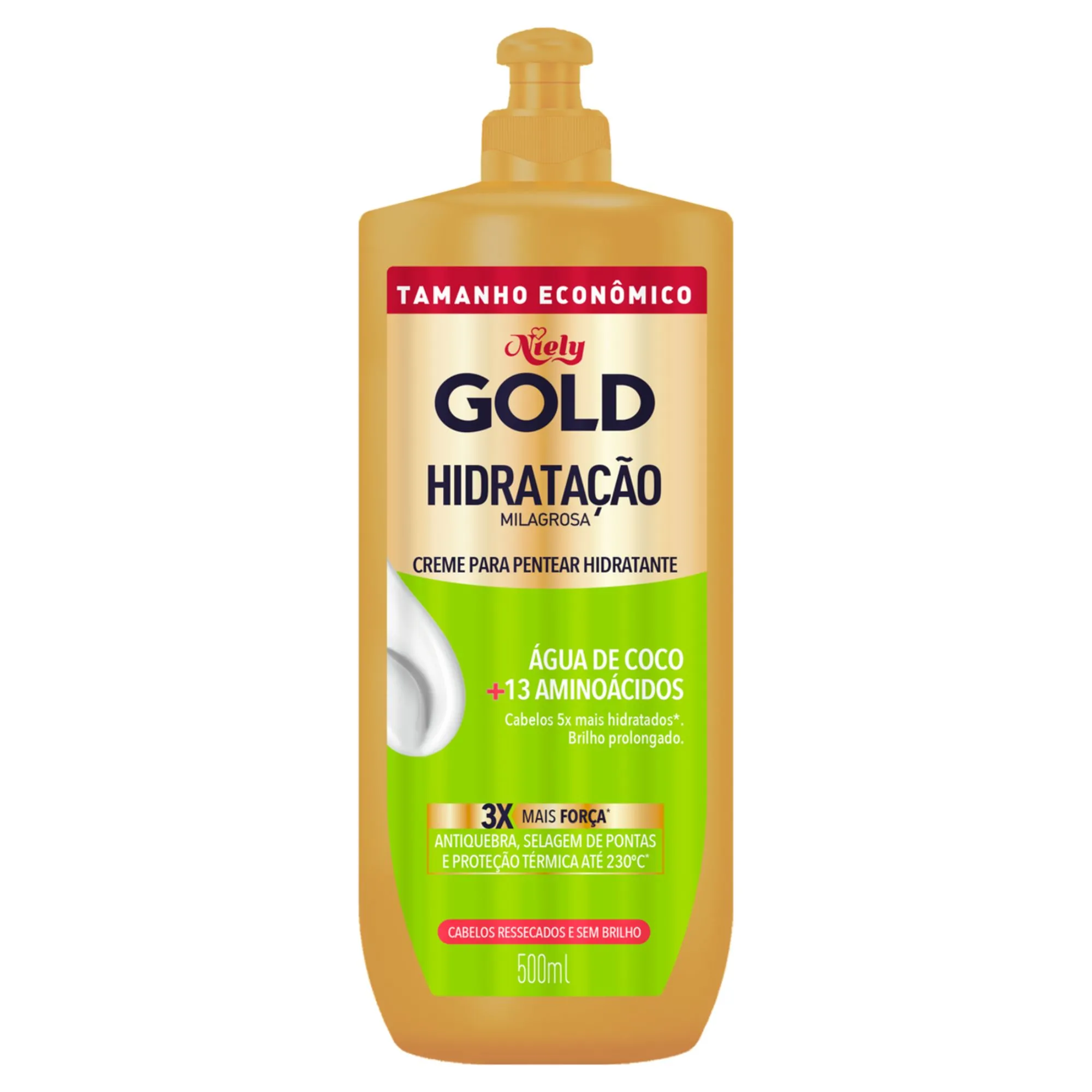 Creme De Pentear Niely Gold Hidratação Milagrosa 500ml