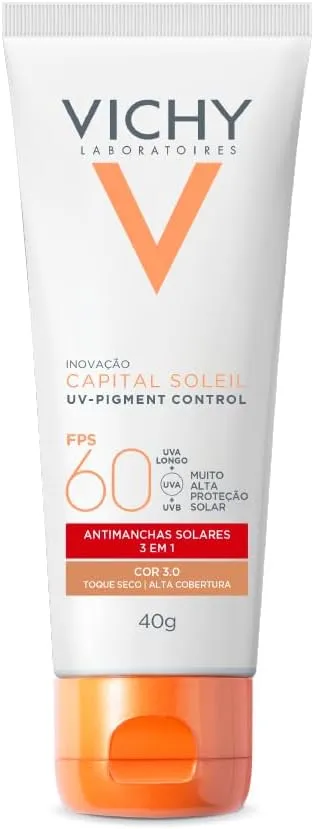 Protetor Solar Facial Vichy Uv-pigment Control Fps60 Cor 3.0 40g