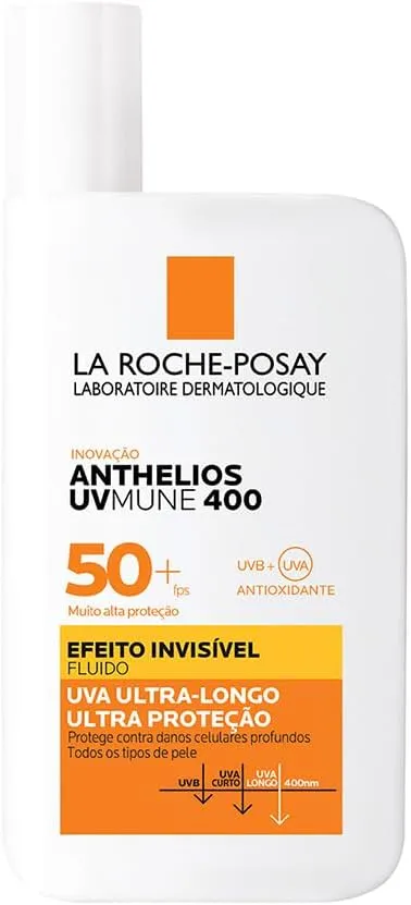 Protetor Solar Facial Anthelios Uvmune 400 Fps50+ Efeito Invisível 50ml