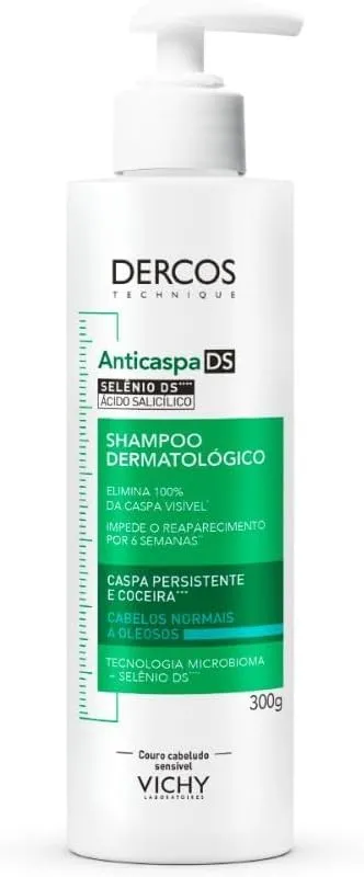 Shampoo Anticaspa Dercos Vichy Normais A Oleosos 300g