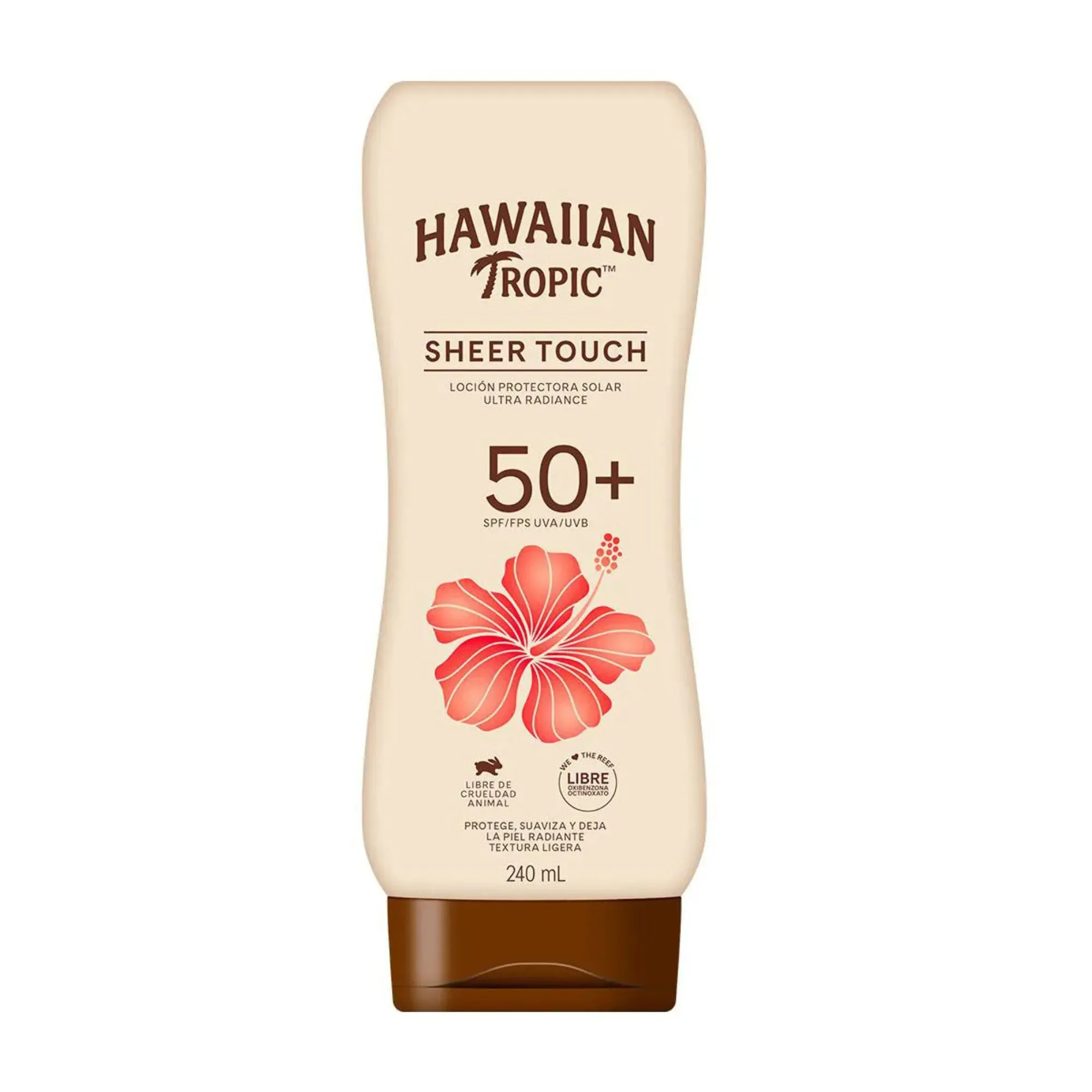 Protetor Solar Loção Hawaiian Tropic Sheer Touch Fps 50+ 240ml