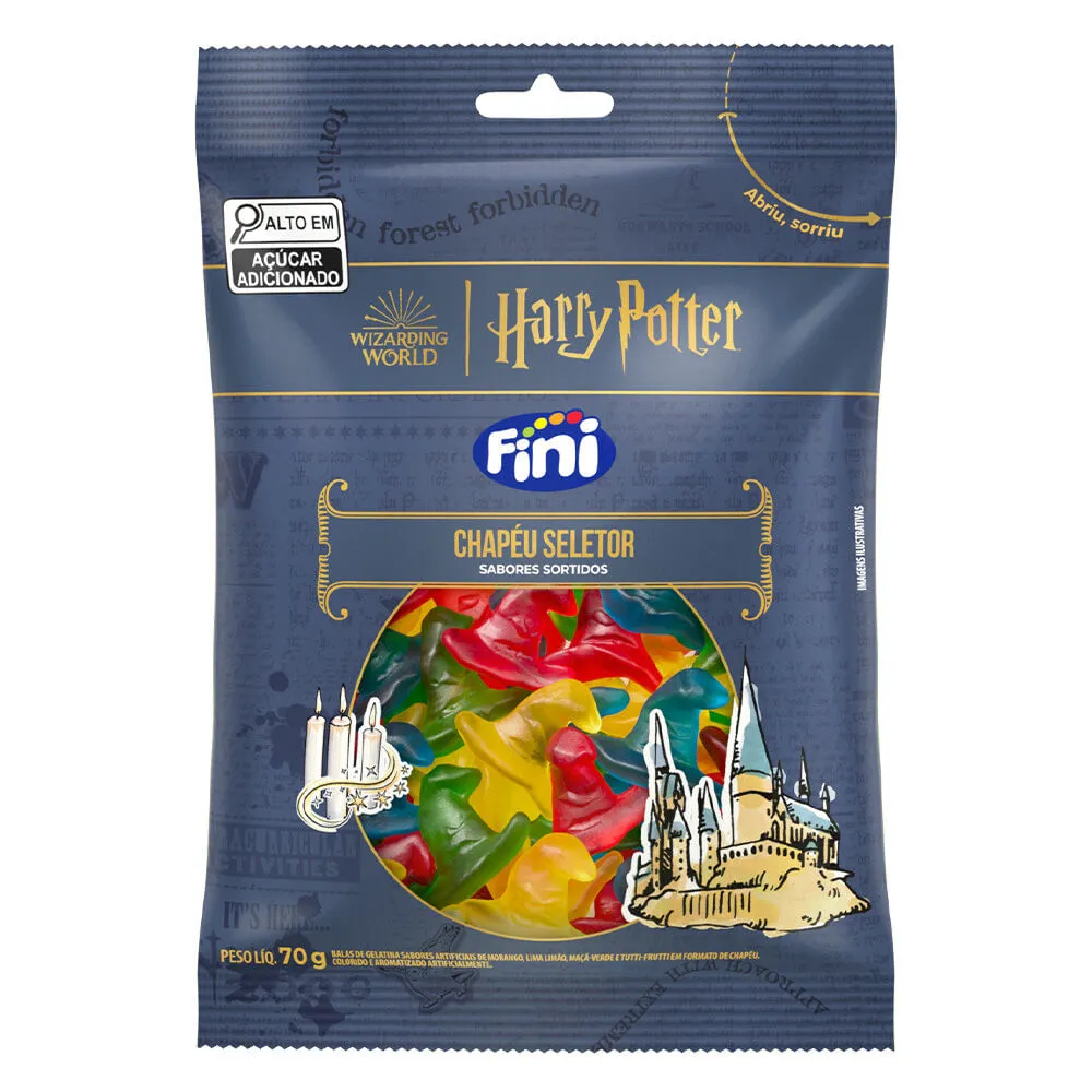 Bala Fini Harry Potter Chapéu Seletor 70g