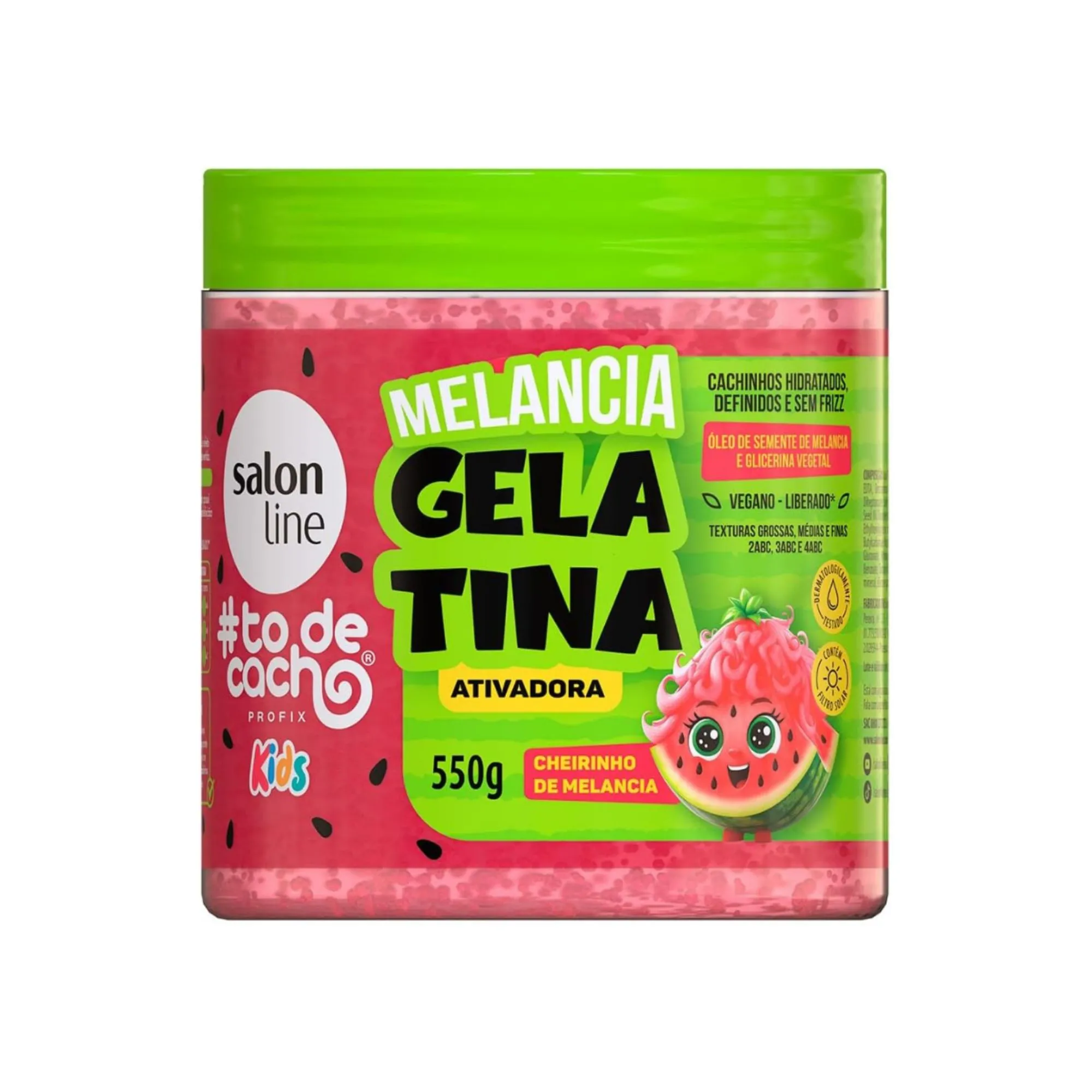 Gelatina Modeladora Salon Line Kids Todecacho Melancia 550g