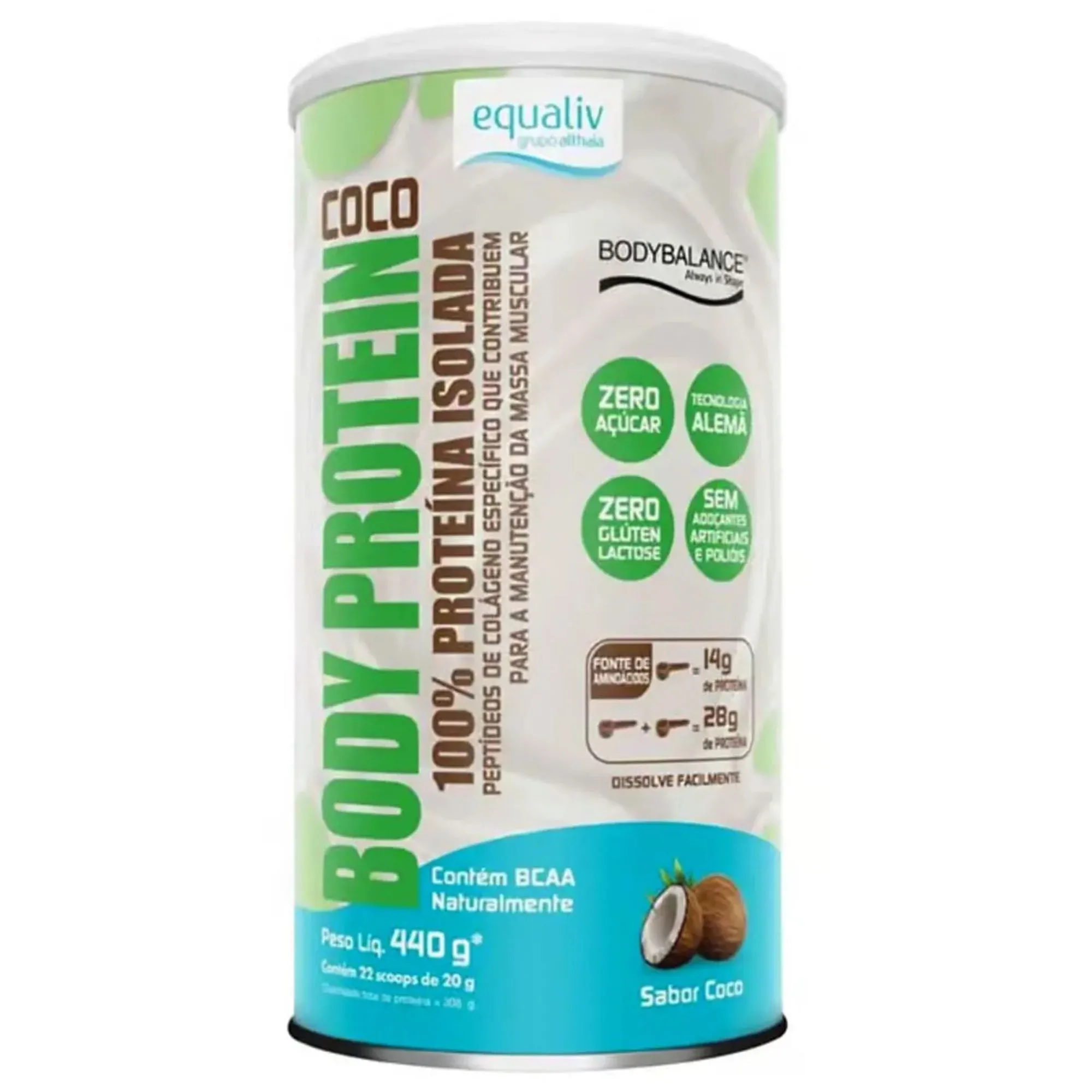 Body Protein Equaliv Sabor Coco 440g