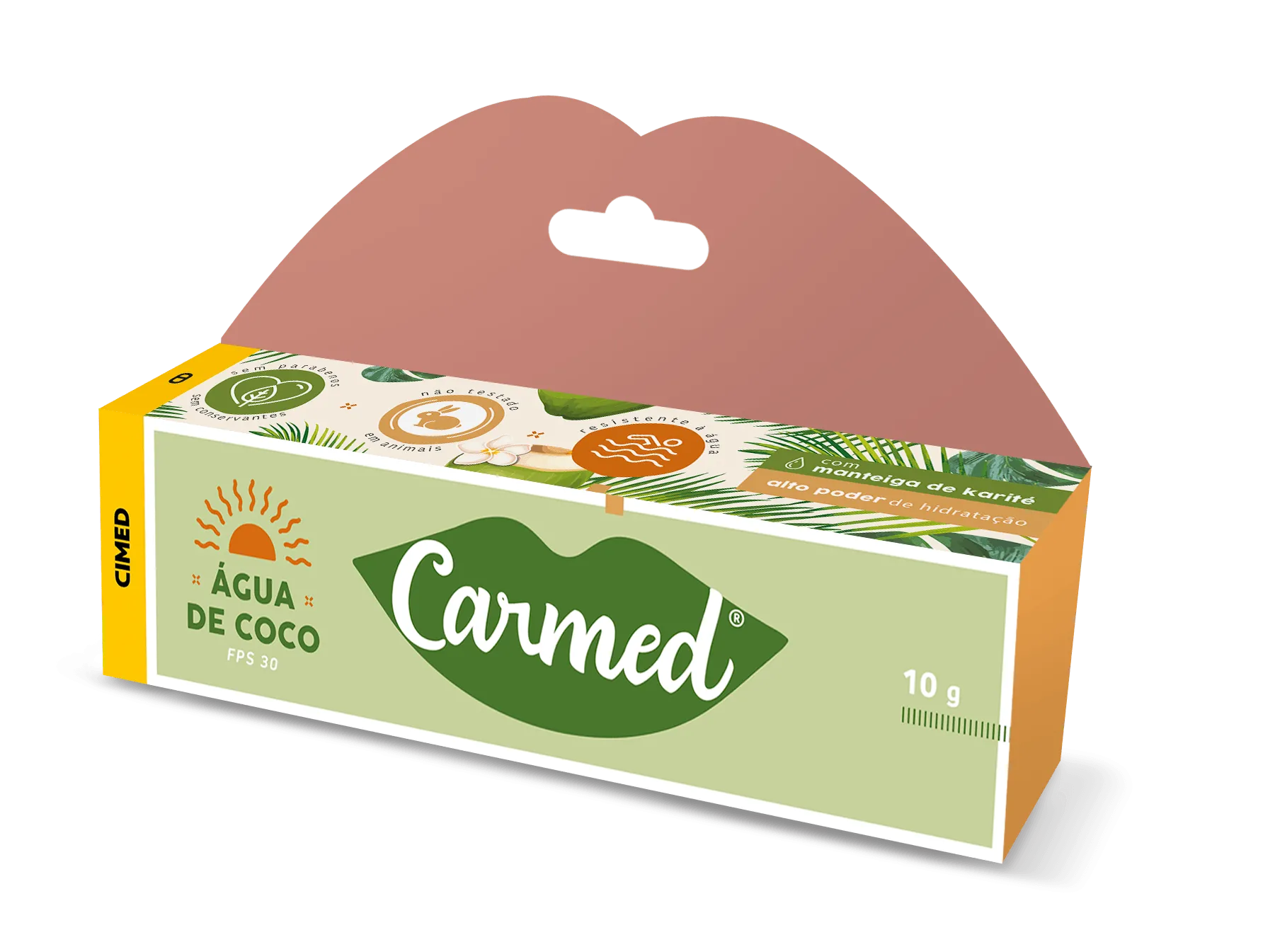 Protetor Labial Carmed Água De Coco Fps30 10g
