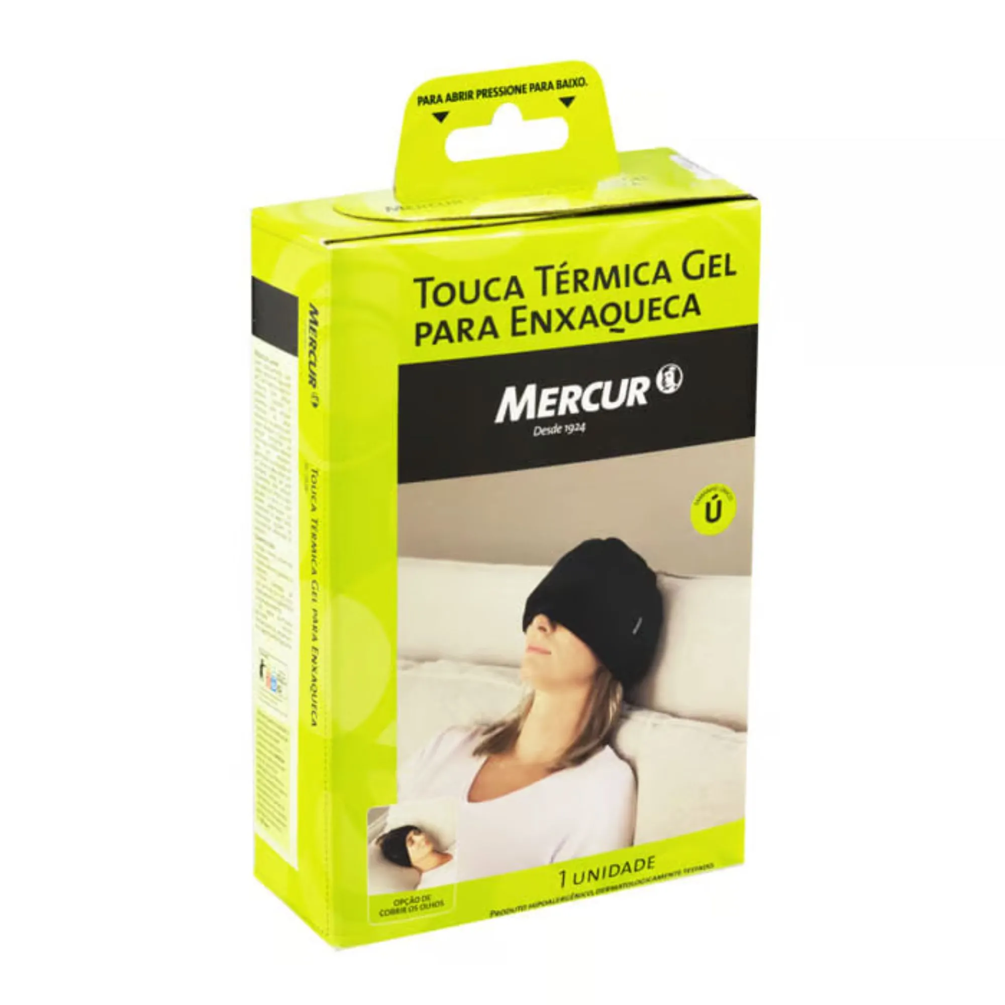 Touca Térmica Gel Mercur Para Enxaqueca Tamanho Único 1 Unidade