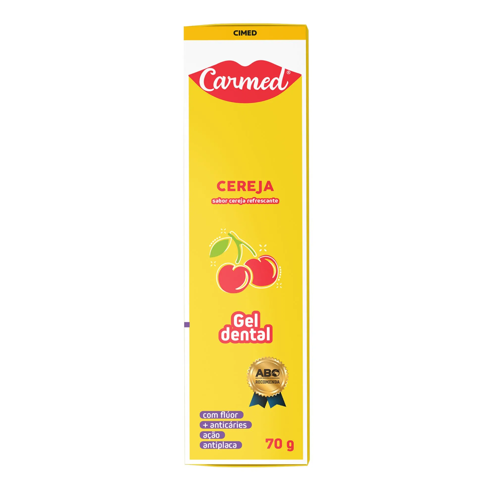 Gel Dental Com Flúor Carmed Cereja 70g
