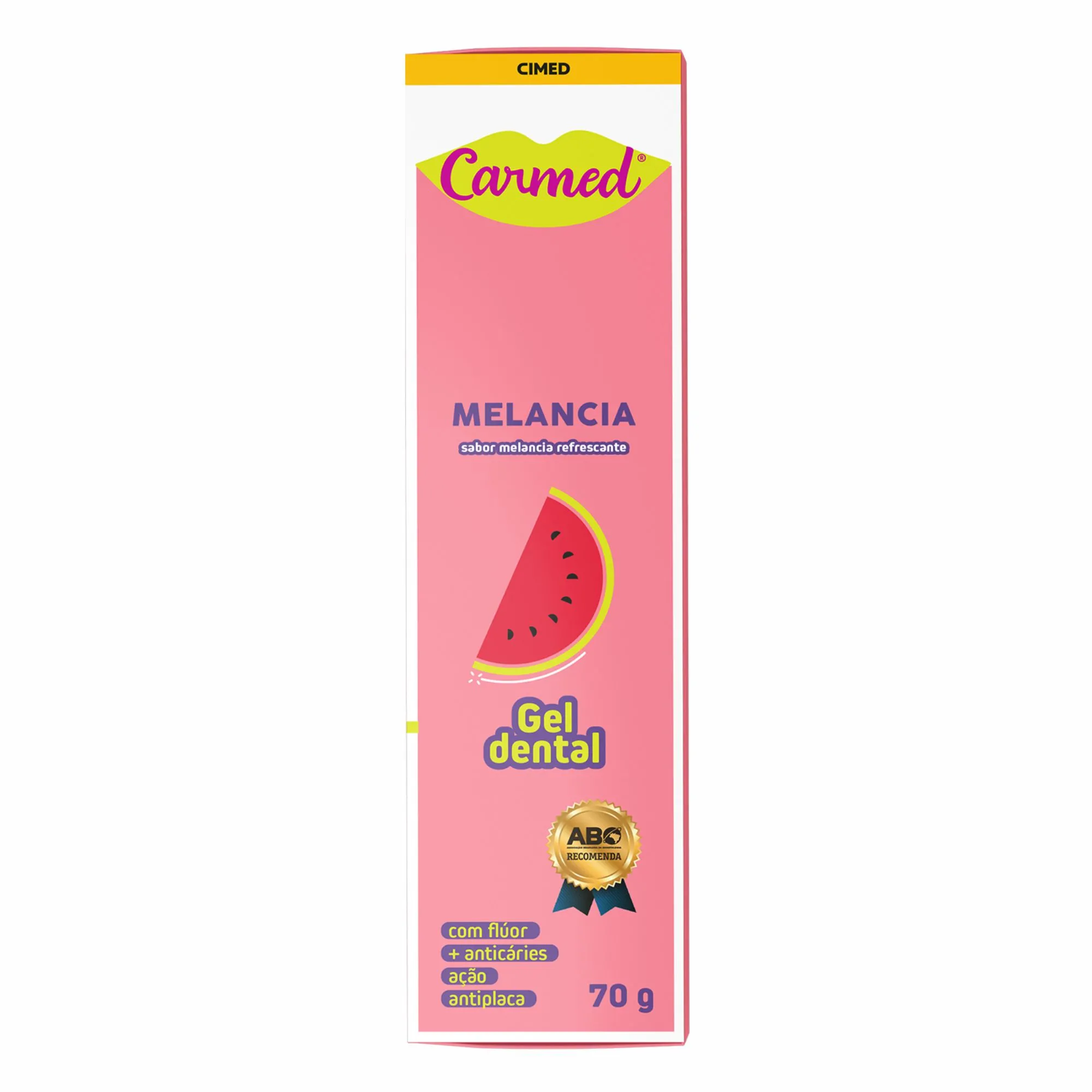 Gel Dental Com Flúor Carmed Melancia 70g