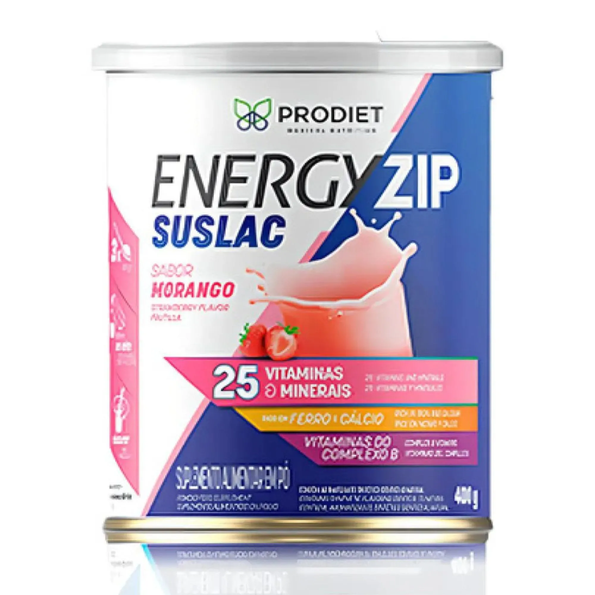 Suplemento Alimentar Energyzip Suslac Morango - 400g