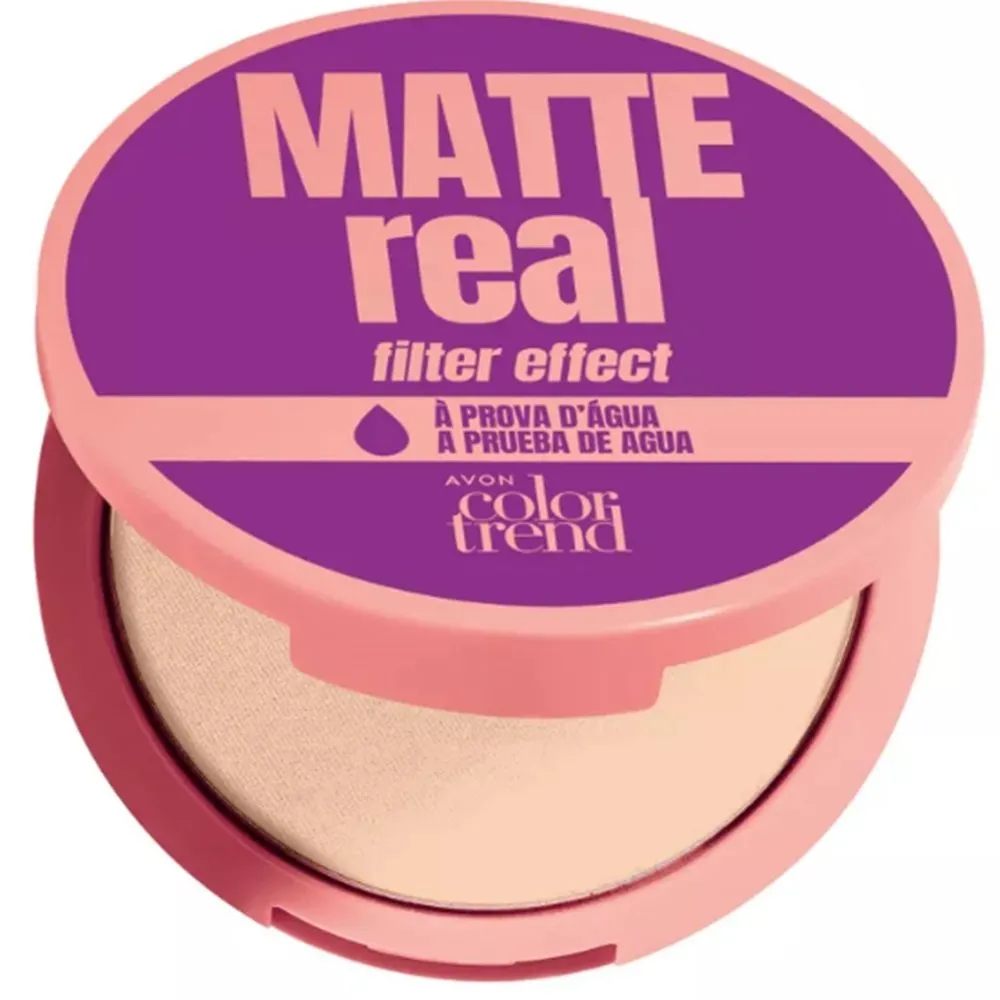 Pó Compacto Facial Color Trend Matte Real À Prova D'Água 112F 7g- vl. 02/27PÓ COMPACTO FACIAL COLOR TREND MATTE REAL 7GO Pó Compacto Facial Matte Real vai completar aquela make incrível te deixando com a pele sequinha, dando um acabamento matte de verdade,