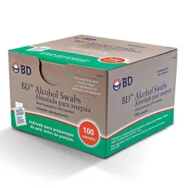 Álcool Swab 70% para Assepsia BD 100 Unidades