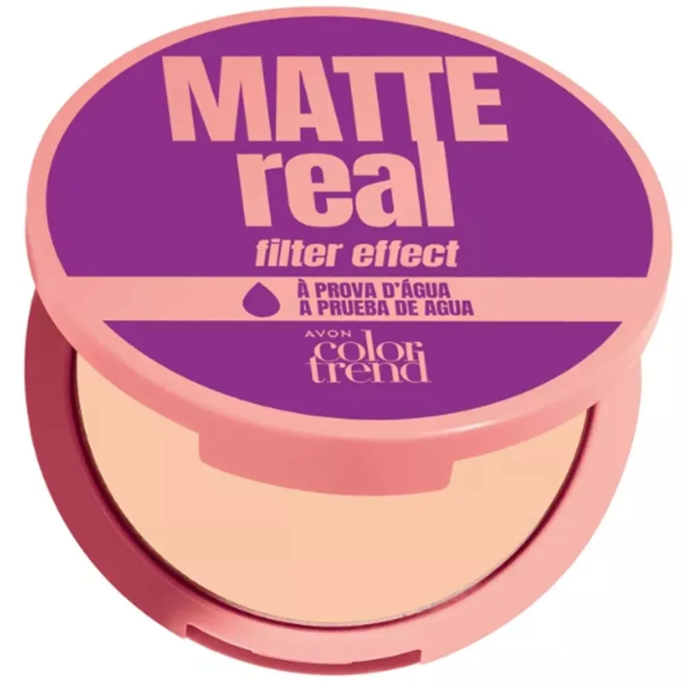 Pó Compacto Facial Color Trend Matte Real À Prova D'Água 132Q 7gPÓ COMPACTO FACIAL COLOR TREND MATTE REAL 7GO Pó Compacto Facial Matte Real vai completar aquela make incrível te deixando com a pele sequinha, dando um acabamento matte de verdade, que contro