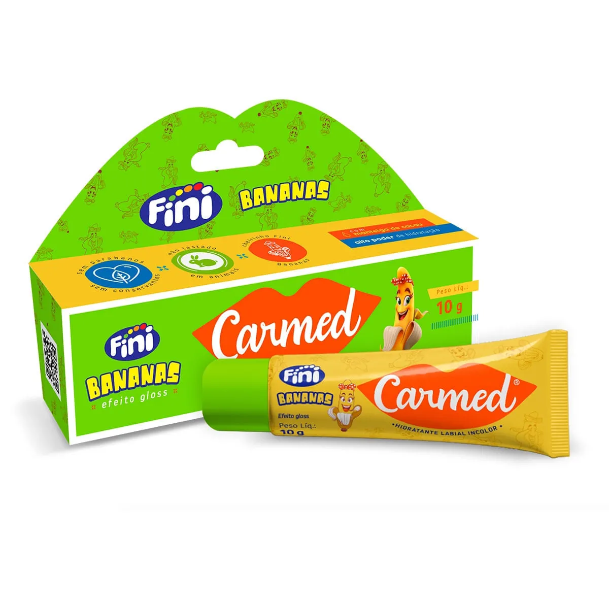Carmed Fini Labial Pomada Bananas 10g