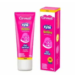 Gel Dental com Flúor Carmed Fini Beijos 70g