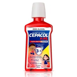 Enxaguante Bucal Infantil Cepacol Kids Zero Álcool Tutti-Frutti 250ml