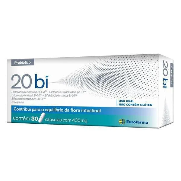 20 Bi caixa com 30 cápsulas
