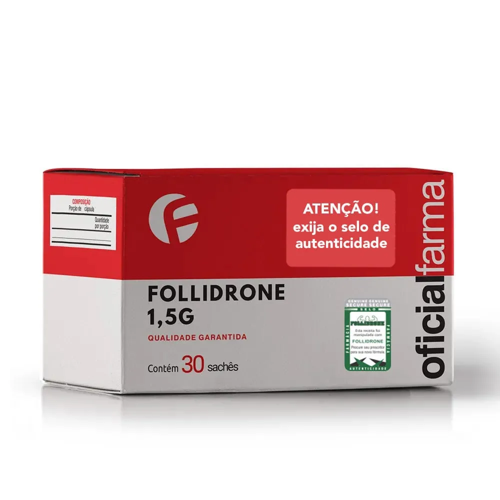 Follidrone ® 1,5G 30 Sachês Com Selo De Autenticidade
