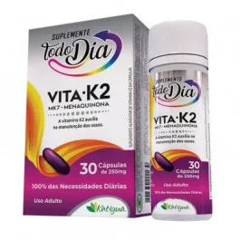 Vitamina K2 Katiguá - Suplemento Todo Dia Vita K2 MK-7 Menaquinona 30 Cápsulas