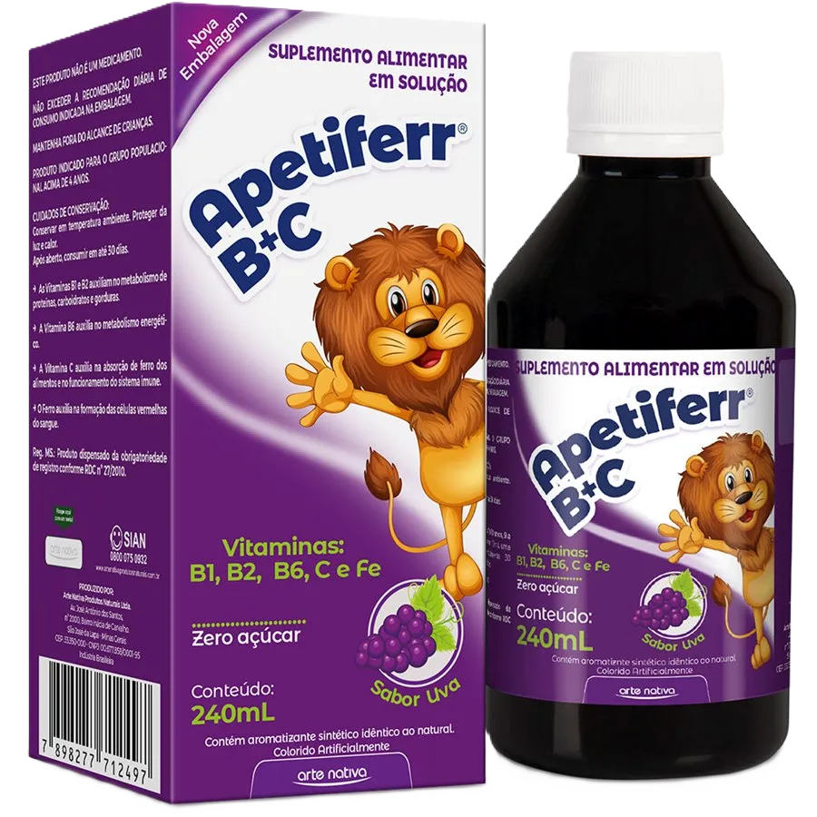 Apetiferr b+c uva 240ml
