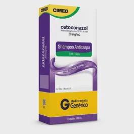 Cetoconazol 20mg/g - Shampoo Dermatológico Anticaspa 100ml - Cimed