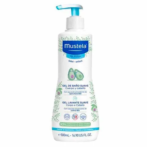 Gel Dermo-lavante Mustela Bebê Suave 500ml
