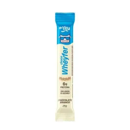 Barra de Proteína +Mu Choco Wheyfer Chocolate Branco 25g