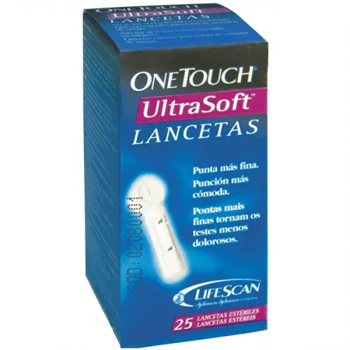 lancetas one touch com 25 lancetas