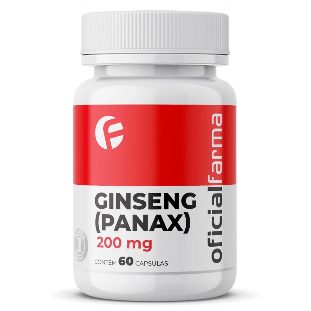 Ginseng (Panax) 200mg 60 Cápsulas