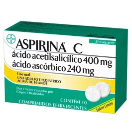 Aspirina C 400mg + 240mg com 10 comprimidos
