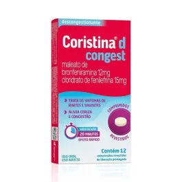 Coristina D Congest 12mg + 15mg - 12 Comprimidos