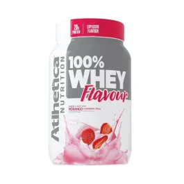 100% Whey Flavour Morango - Atlhetica 900G
