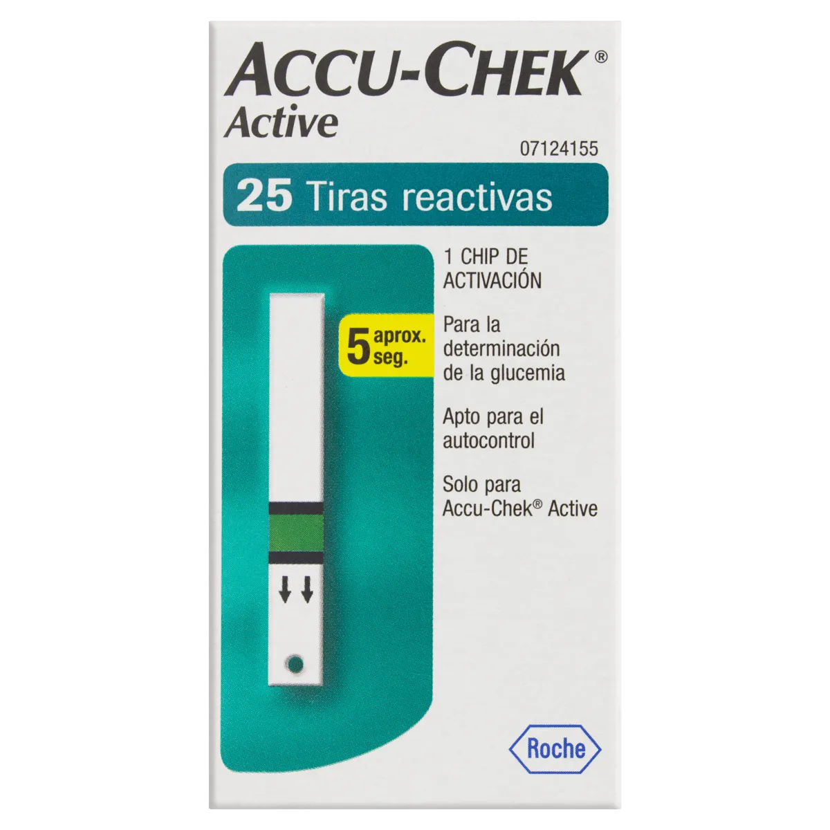 tiras accu-chek active c/25 tiras accu-chek