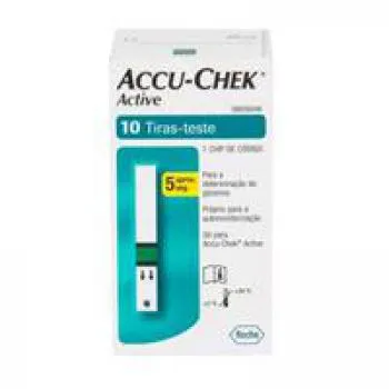 tiras para teste accu-chek active 10 unidades