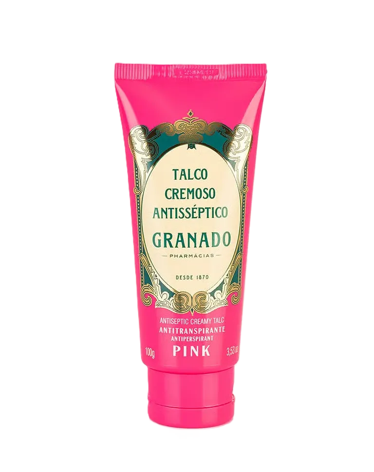 Talco granado pink cremoso antisseptico 100g