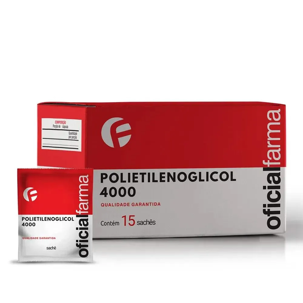 Peg 4000 (Polietilenoglicol) 10g - 15 Sachês