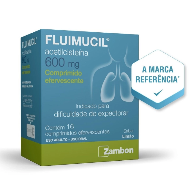 Fluimucil Acetilcisteína 100mg/ml 5 ampolas - ZAMBON