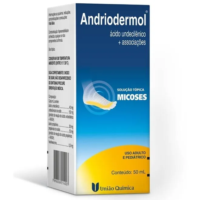 Andriodermol 50Ml Solução União Química