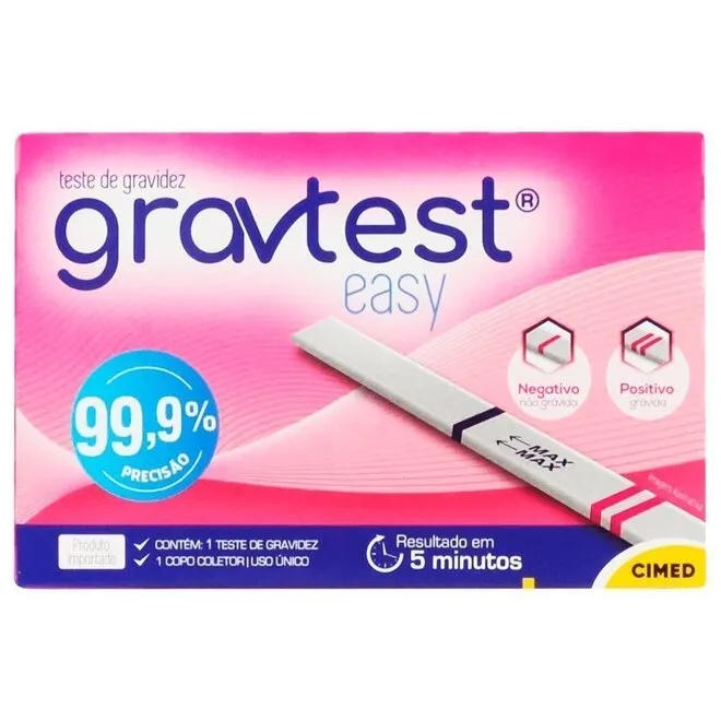 Teste de Gravidez Gravtest Easy 1 unidade - CIMED