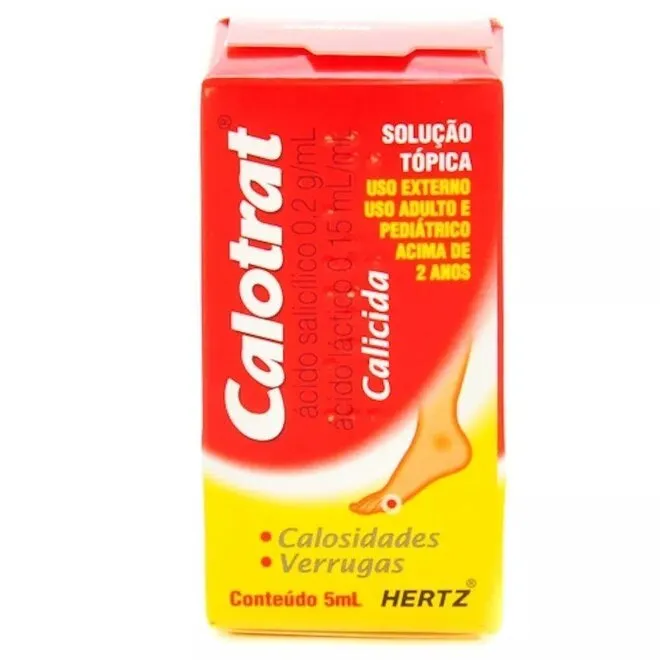 Calotrat Ácido Salicílico 120mg/ml Solução 5ml - HERTZ