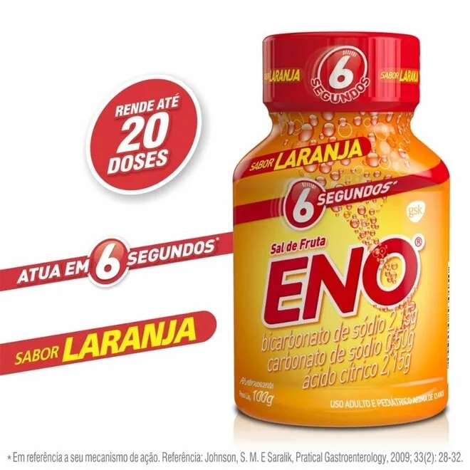 Sal De Fruta Sabor Laranja Eno 100G