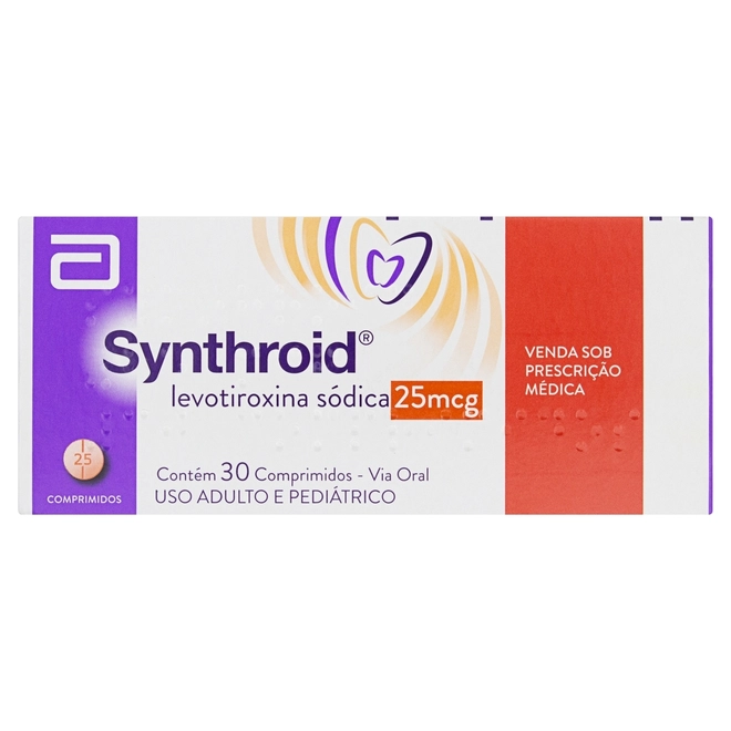 SYNTHROID 25MCG 30 COMPRIMIDOS